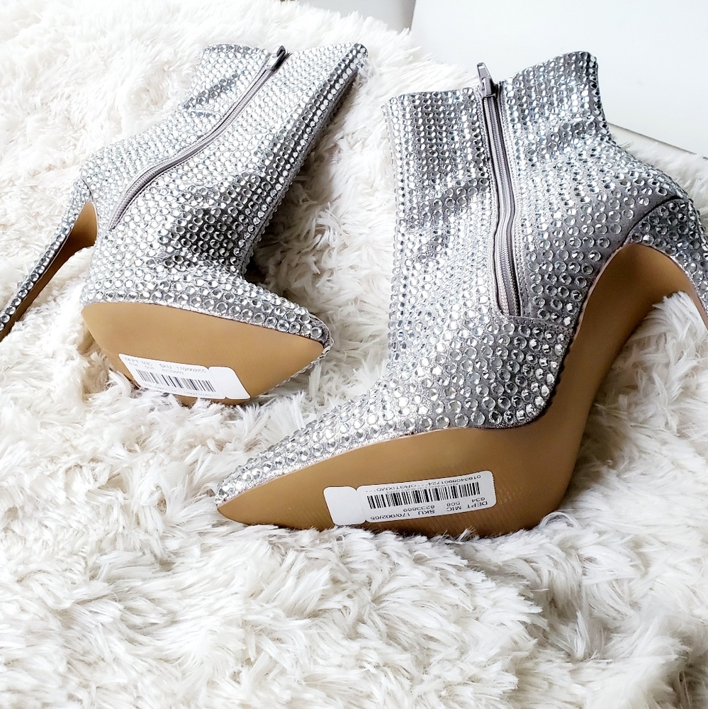 Steve Madden Winnings Rhinestone Booties - Picture 8 of 8